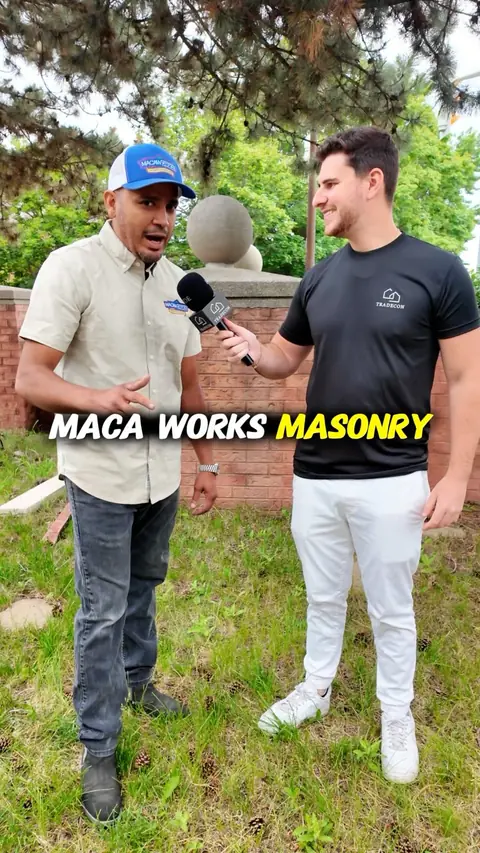 Moises of Macaworks Masonry interviewed on site by Tradecon Media